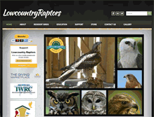 Tablet Screenshot of lowcountryraptors.org